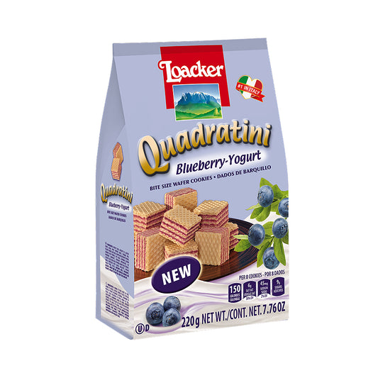 Loacker Quadratini Blueberry Yogurt Wafers 7.76 oz