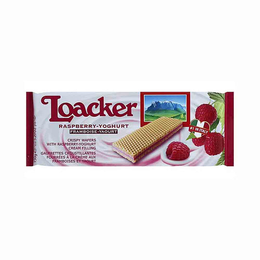 Loacker Raspberry Yogurt Crispy Wafers 5.29 oz