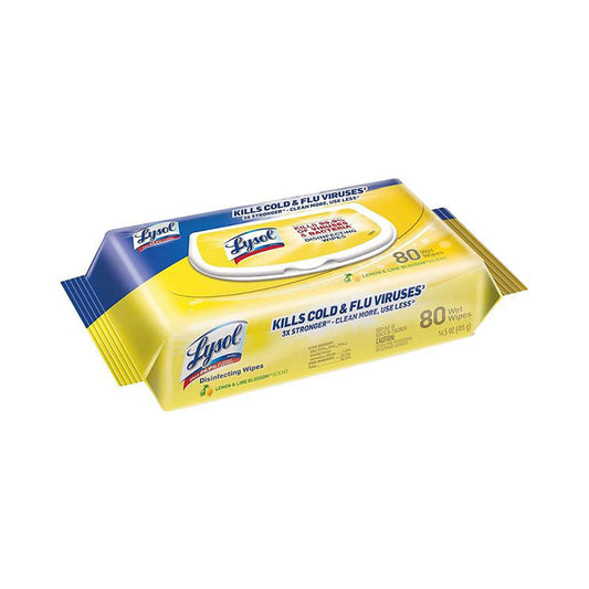 Lysol Lemon and Lime Blossom Disinfecting Wipes 80 ct