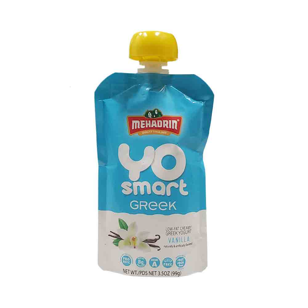 Mehadrin YO Smart  Vanilla Greek Yogurt 3.5 oz