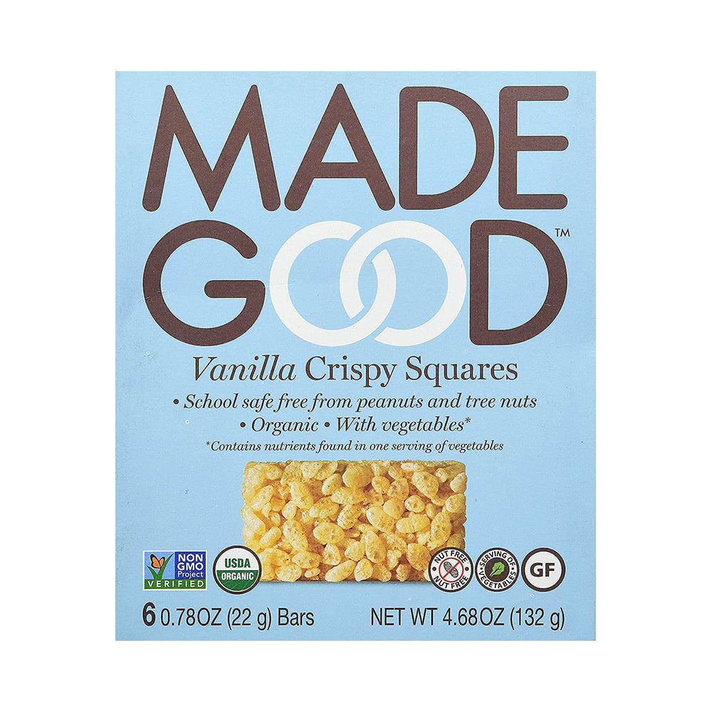 Made Good Organic Vanilla Crispy Squares 4.68 oz