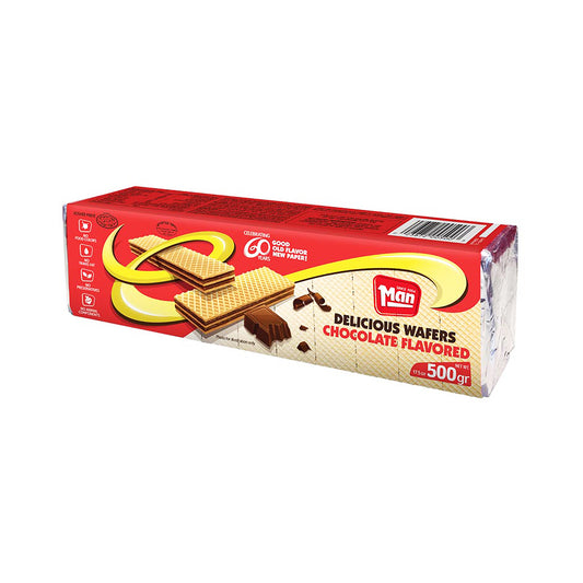 Man Delicious Wafers Chocolate Flavored 17.5 oz