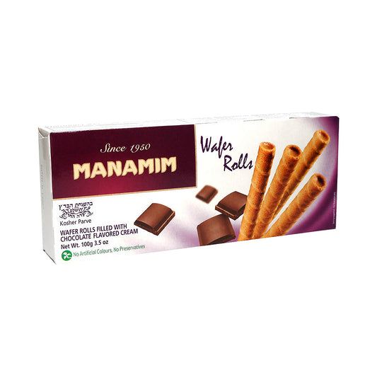 Manamim Chocolate Wafer Rolls 100 gr