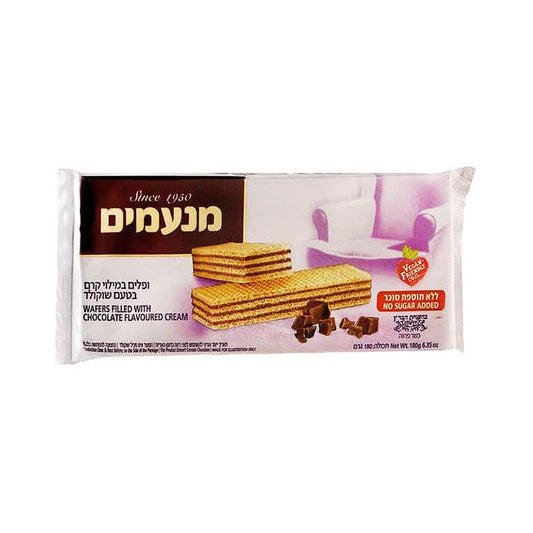 Manamim Chocolate Wafers No Sugar Added 180 gr