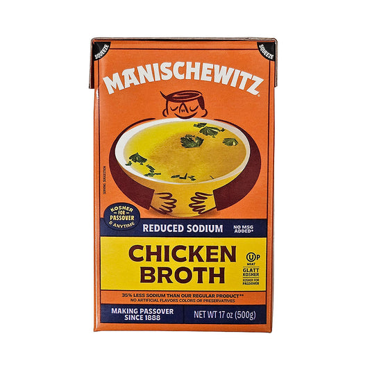 Manischewitz Reduced Sodium Chicken Broth 17 oz