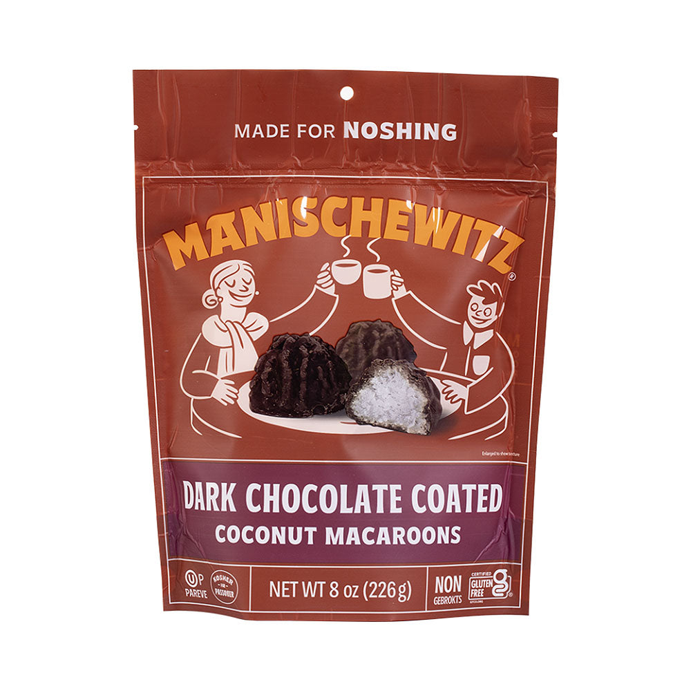 Manischewitz Dark Chocolate Coated Coconut Macaroons  8 oz