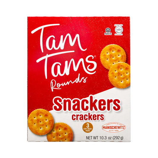 Manischewitz Tams Tams Rounds Snackers Crackers 10.3 oz