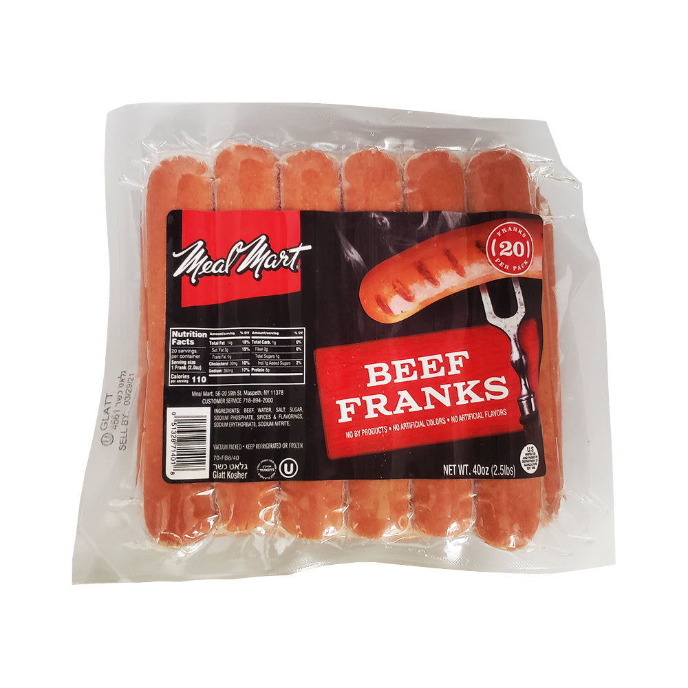 Meal Mart Beef Franks 2.5 lb