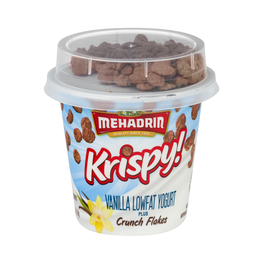 Mehadrin Krispy Vanilla Yogurt With Crunch Flakes 5.3 oz