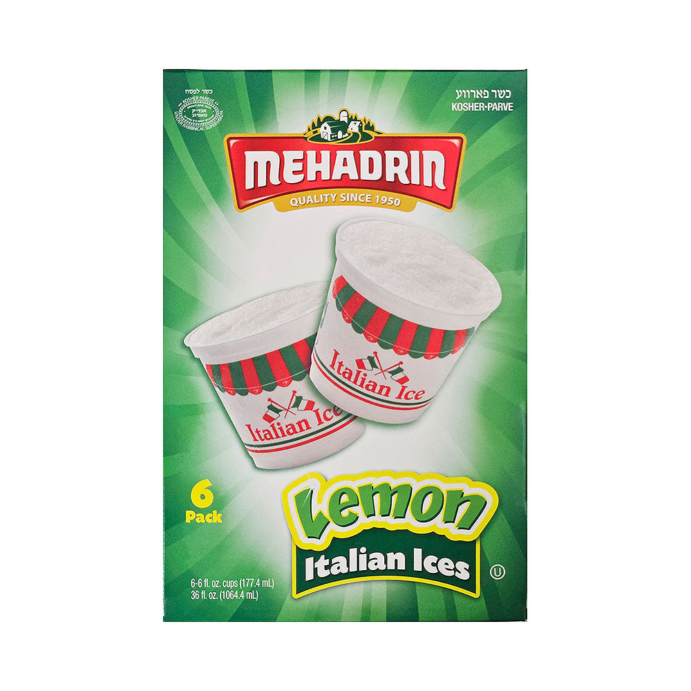 KFP Parve Mehadrin Lemon Italian Ices 6 pack