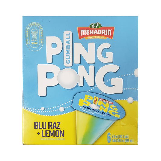 Mehadrin Ping Pong Gumball Blu Raz Lemon Ice Pop 30 oz
