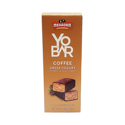 Mehadrin YoBar Coffee Greek Yogurt Dipped In Chocolate 1.76 oz