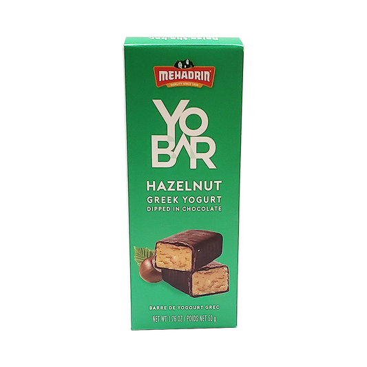 Mehadrin YoBar Hazelnut Greek Yogurt Dipped In Chocolate 1.76 oz