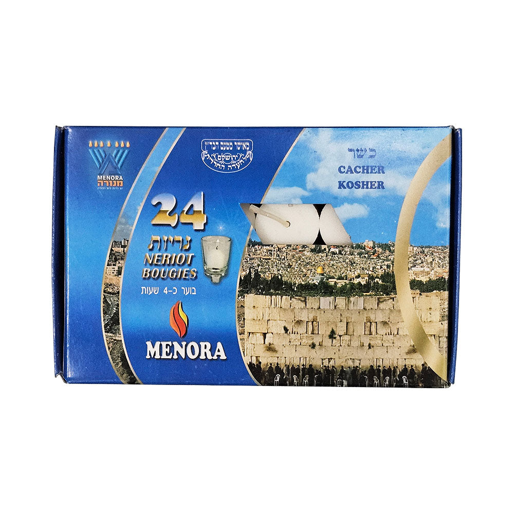 Menora 24 Neriot Candles 4 Hours