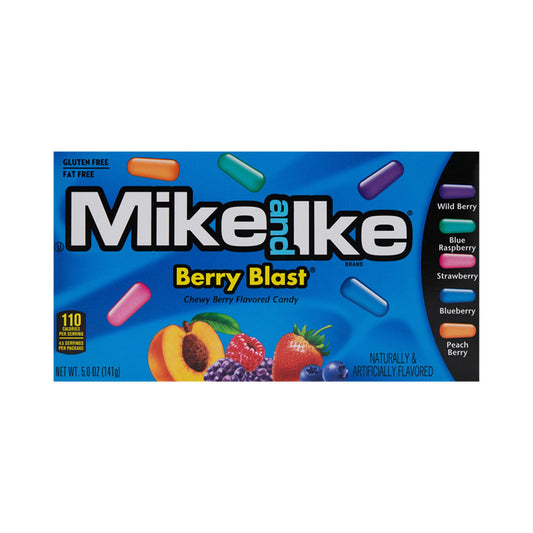 Mike and Ike Berry Blast Chewy Flavored Candy 5 oz