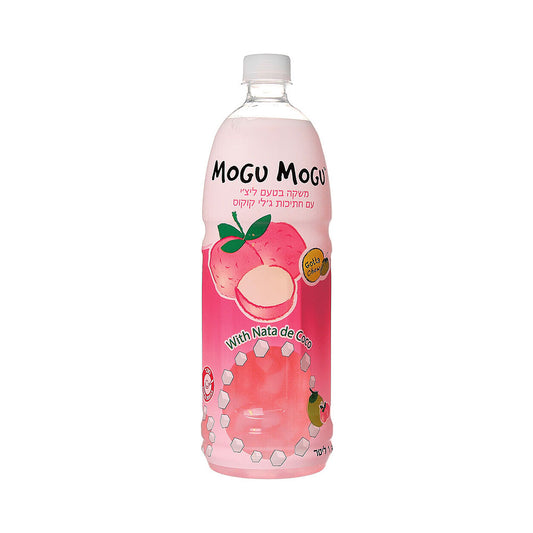 Mogu Mogu Lychee Flavored With Coconut Jelly Pieces 1L