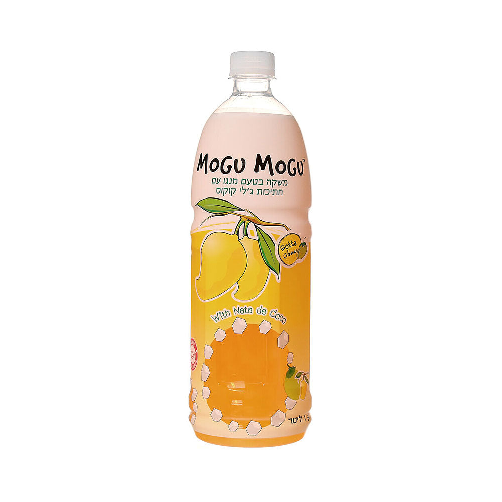Mogu Mogu Mango Flavored With Coconut Jelly Pieces 1L