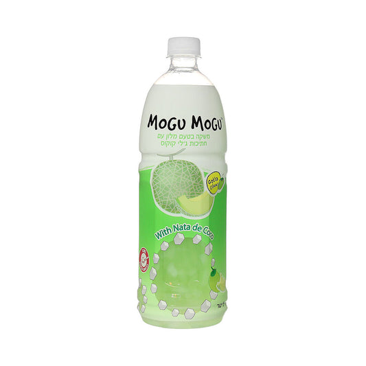 Mogu Mogu Melon Flavored With Coconut Jelly Pieces 1L