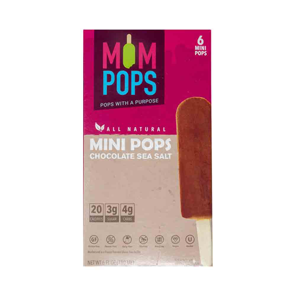 MomPops 6 Mini Pops Chocolate Sea Salt 6 oz