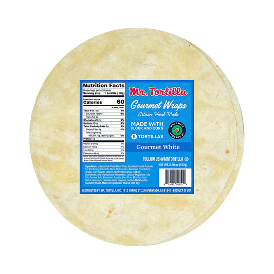 Mr. Tortilla Gourmet Wraps Tortilla White 5.36 oz