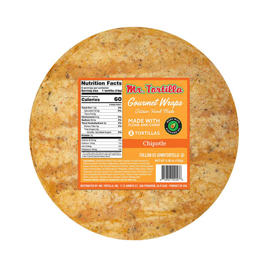 Mr. Tortilla Gourmet Wraps Tortilla Chipotle 5.36 oz