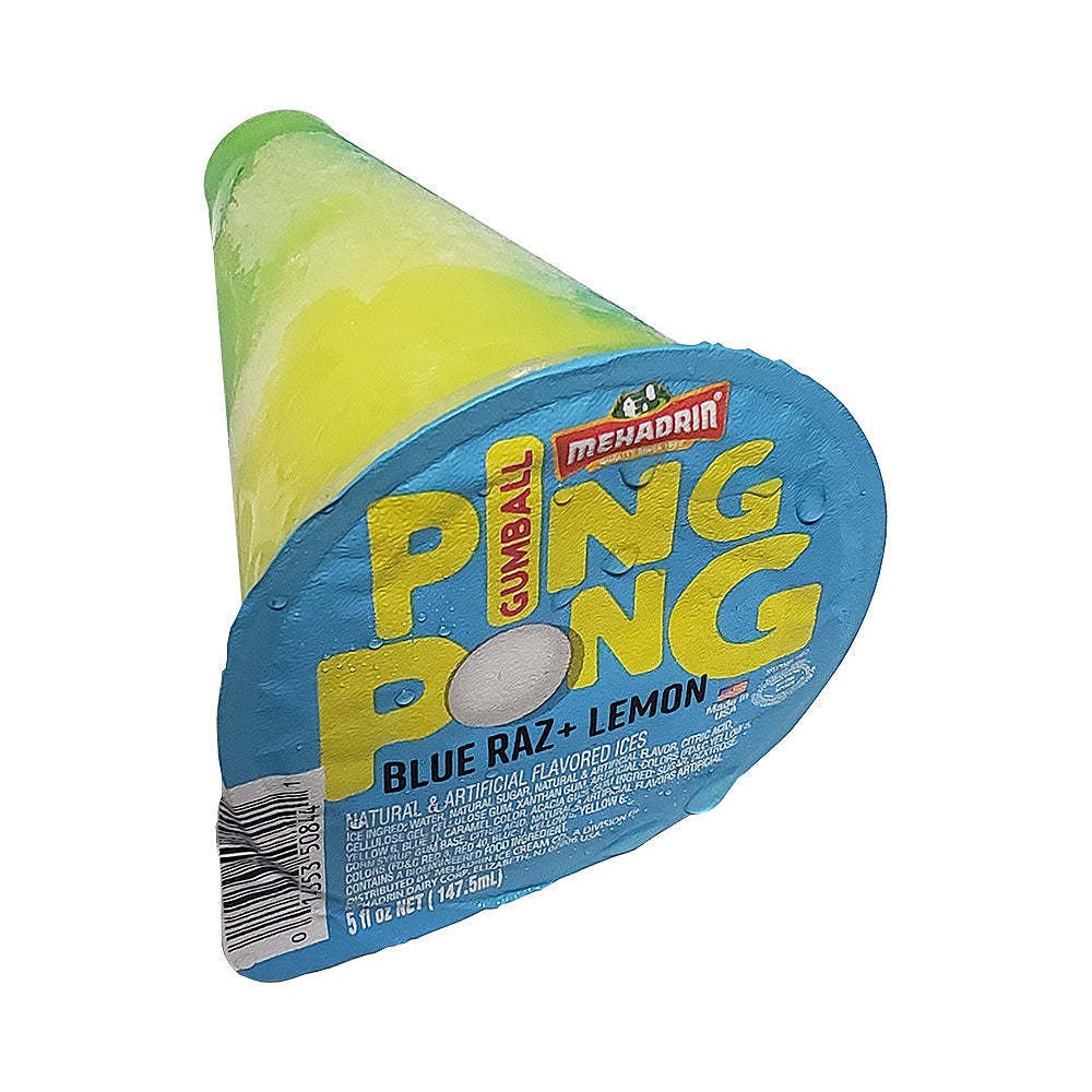 Mehadrin Ping Pong Blue Raz Lemon Ice Pop 5 oz