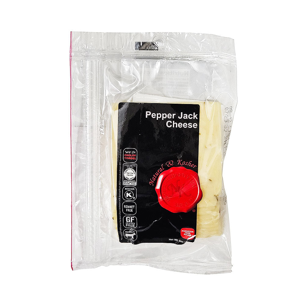 Natural & Kosher Pepper Jack Cheese 6 oz