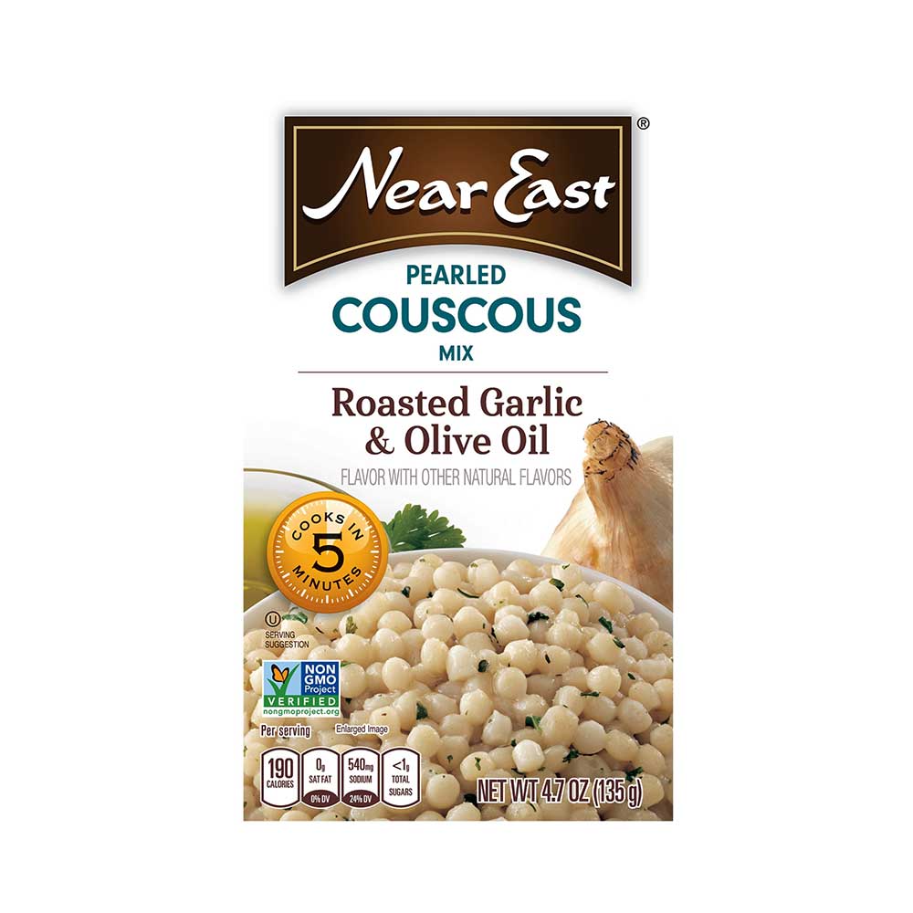 Near East Pearled Couscous Mix Roasted Garlic & Olive Oil 4.7oz