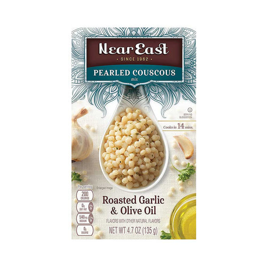 Near East Pearled Couscous Mix Roasted Garlic & Olive Oil 4.7 oz