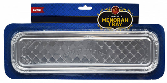 Ner Mitzva Disposable Menorah Tray 14.5" x 4"