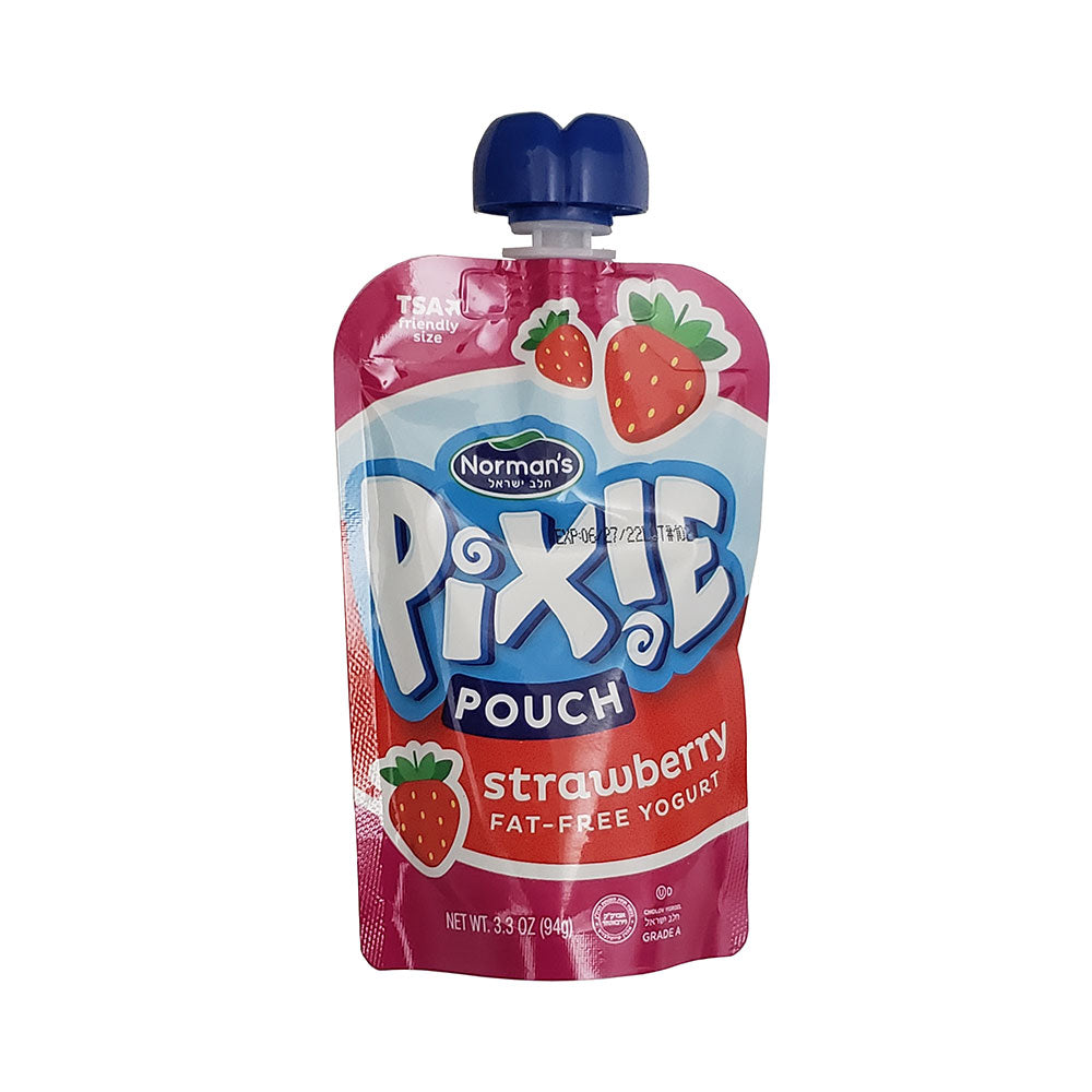 Norman's Pixie Pouch Strawberry Fat Free Yogurt 3.3 oz