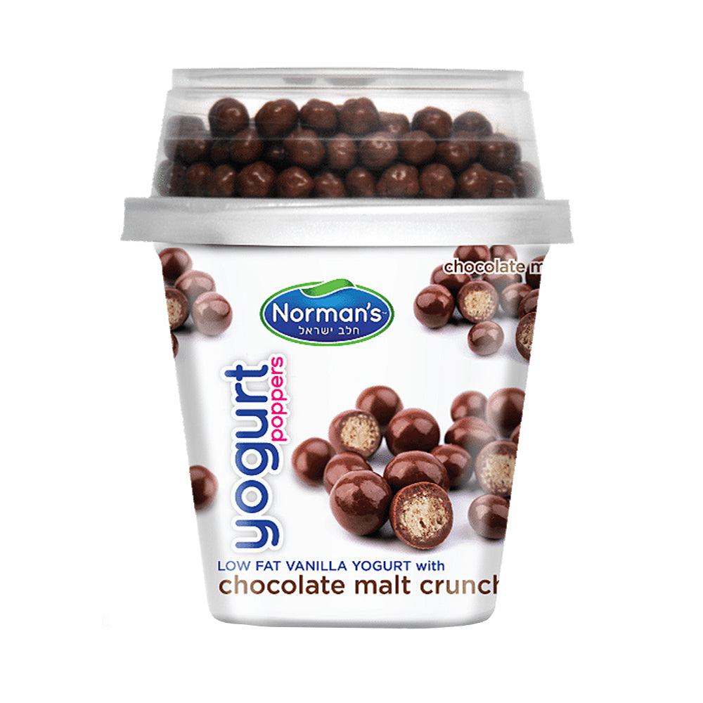 Norman's Poppers Chocolate Malt Crunch Yogurt 5.3 oz