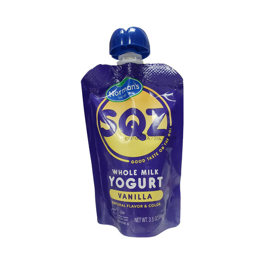 Norman's SQZ Whole Milk Vanilla Yogurt  3.5oz3.5 oz