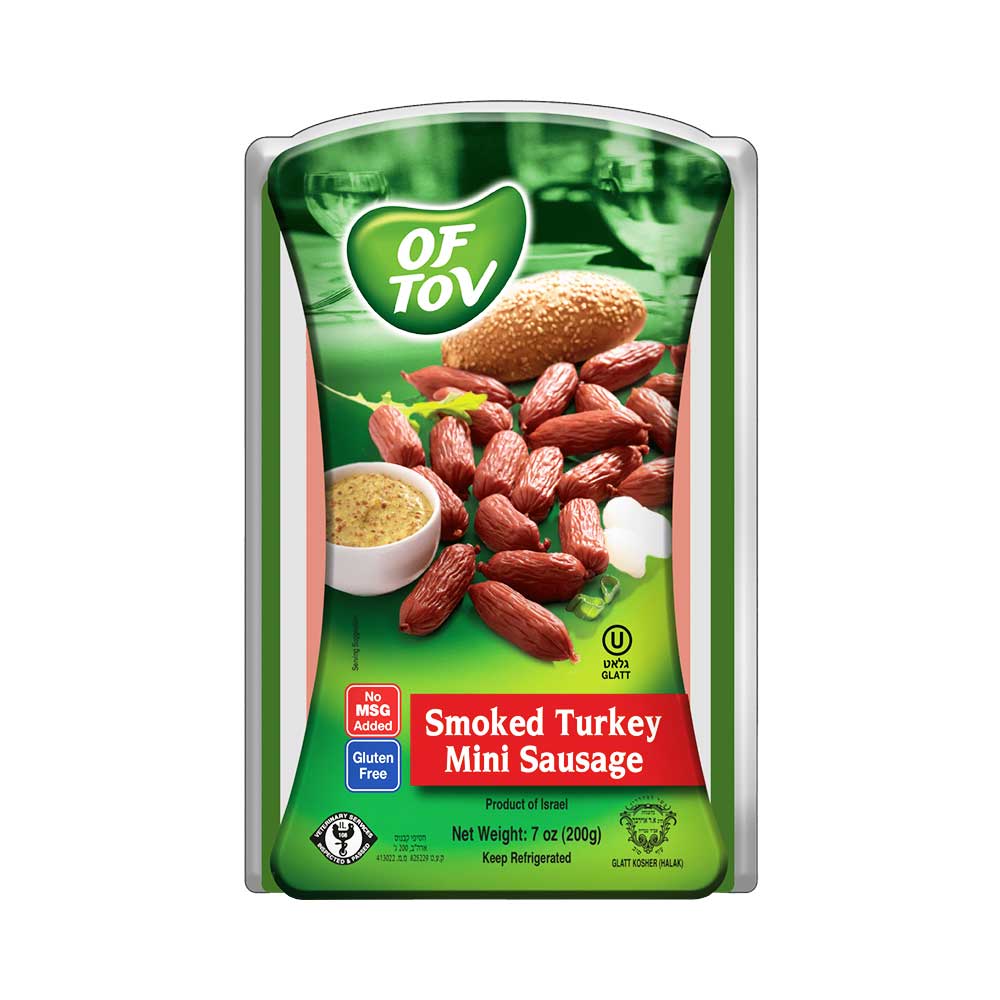 Of Tov Smoked Turkey Mini Sausage 200gr