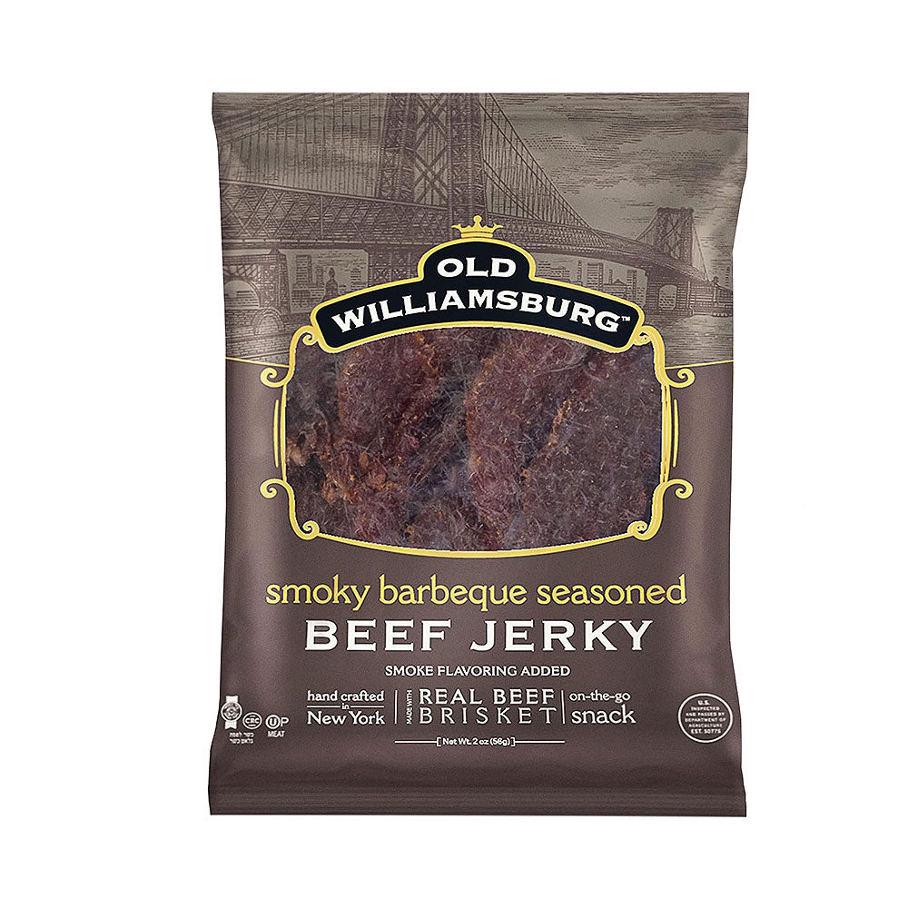 Old Williamsburg Smoky Barbeque Seasoned Beef Jerky 2 oz