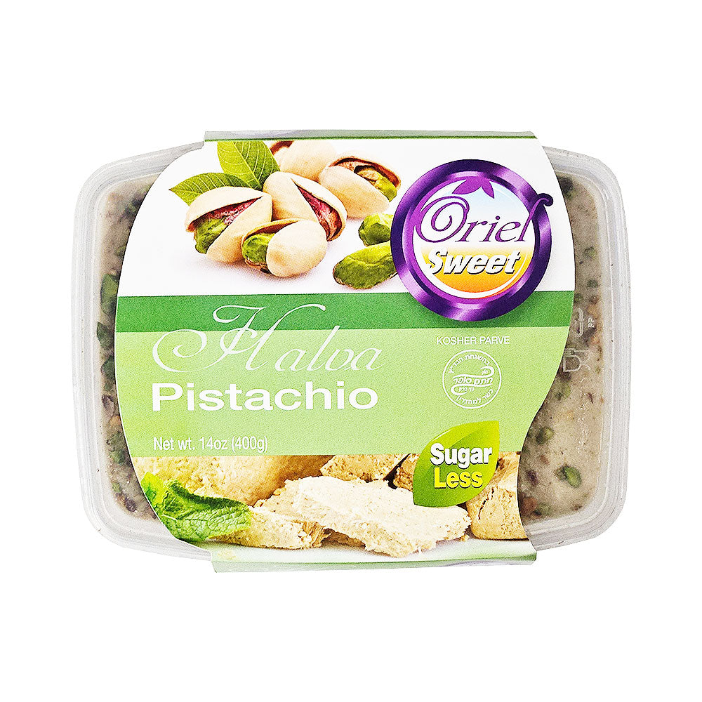 Oriel Sweet Pistachio Halva SugarLess 14 oz