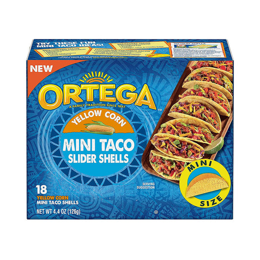 Ortega Yellow Corn Mini Taco Slider Shells 18 ct 4.4 oz