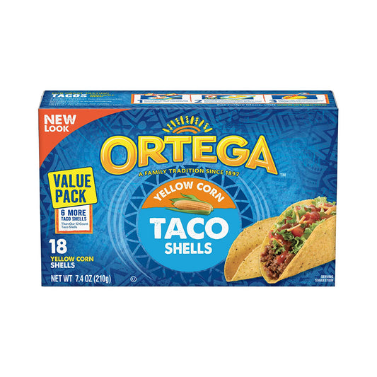 Ortega Yellow Corn Taco Shells 18 pk 7.4 oz