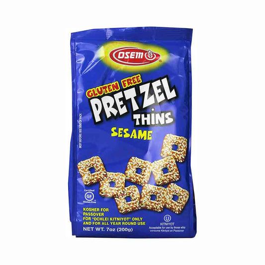 Osem Gluten Free Sesame Pretzels Thins 7 oz