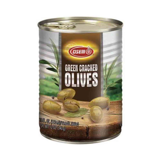 Osem Green Cracked Olives 19.8 oz