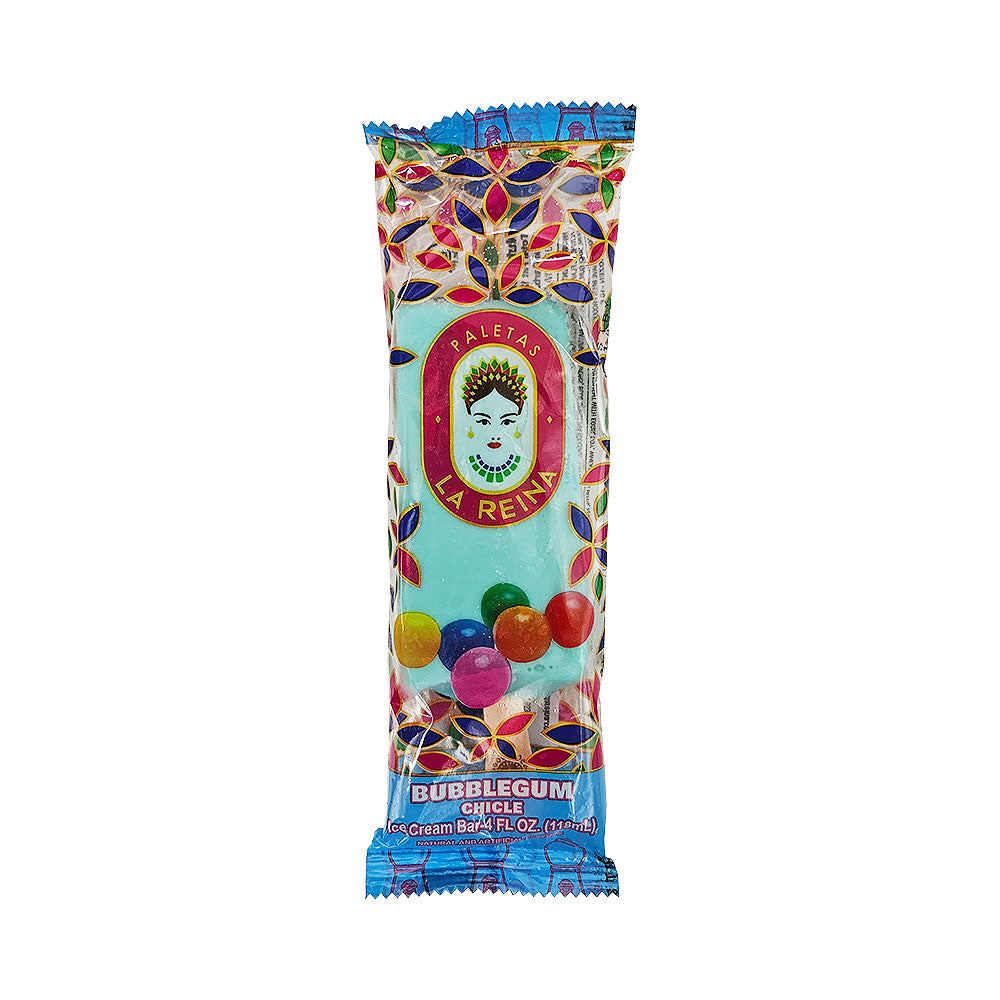 Paletas La Reina Bubblegum Chicle Ice Cream Bar 4 oz