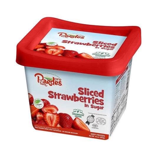 Pardes Sliced Strawberries In Sugar 16 oz