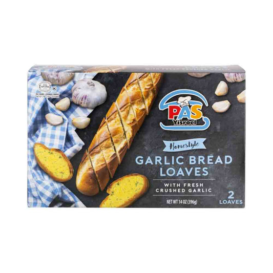 Pas Yisroel 2 Garlic Bread Loaves 14 oz