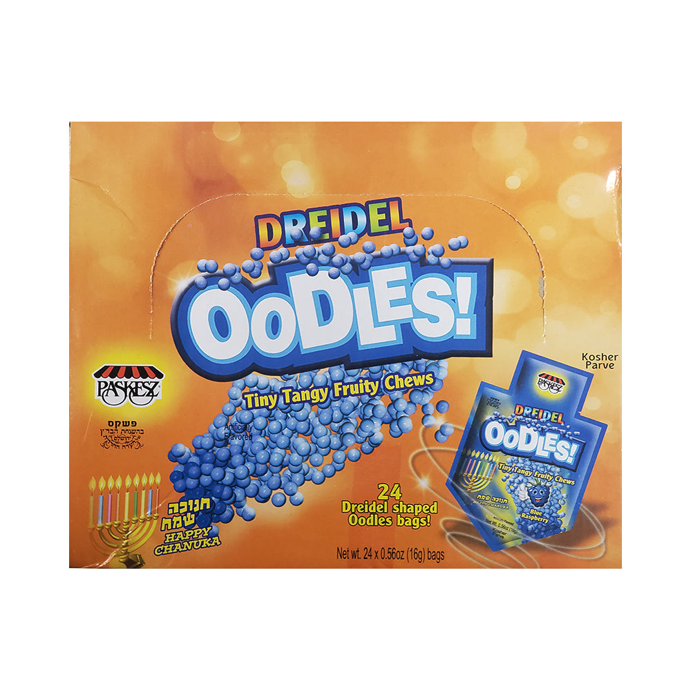 Paskesz 24 Dreidel Oodles Tangy Fruity Chews Mix 13.44 oz