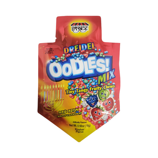 Paskesz Dreidel Oodles Tangy Fruity Chews Mix 0.56 oz