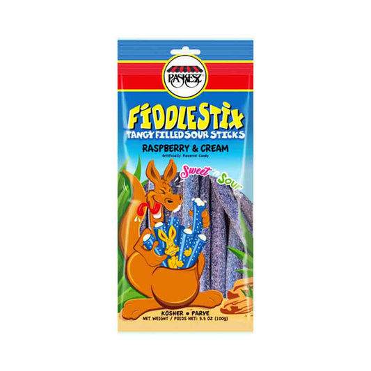 Paskesz Fiddlestix Sweet &amp; Sour Raspberry &amp; Cream 3.5 oz