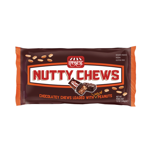 Paskesz Nutty Chews Chocolate With peanuts 10 oz