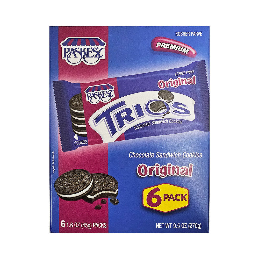 Paskesz Original Trios Sandwich Cookies 9.5 oz