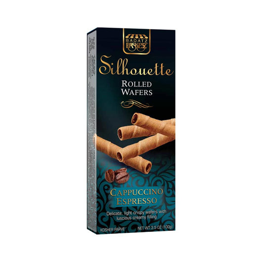 Paskesz Silhouette Rolled Wafers Cappuccino Espresso 3.5 oz