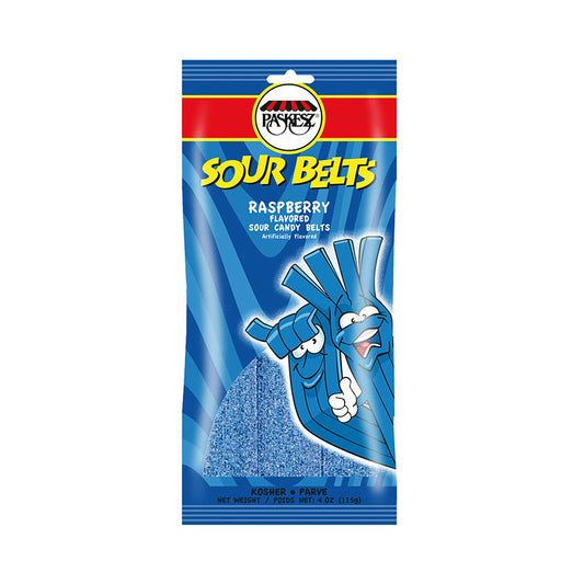 Paskesz Sour  Belts Raspberry 4 oz